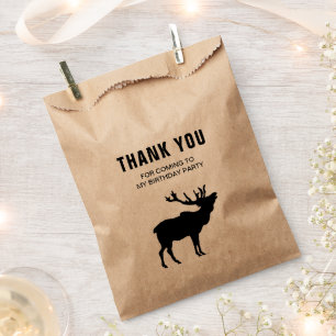 Stag Deer Woodland Vielen Dank für Ihre Geburtstag Geschenktütchen