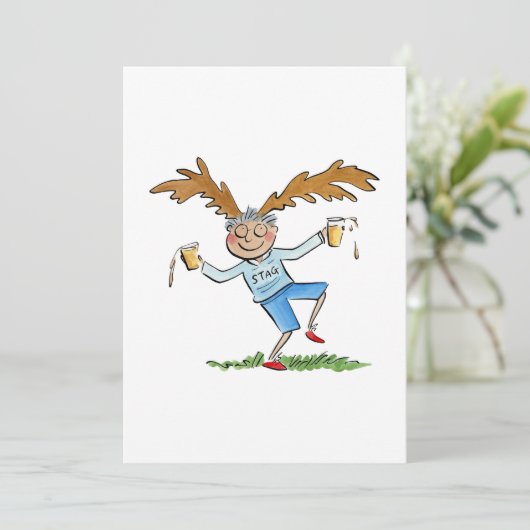 Stag Einladung (Stehend Vorderseite)