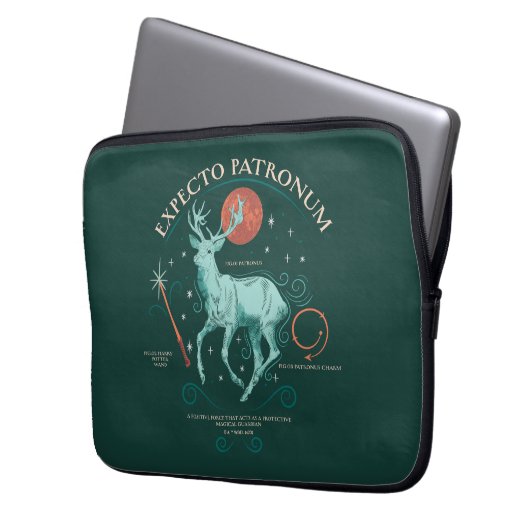 Stag Expecto Patronum Graphic Laptopschutzhülle (Vorderseite Links)