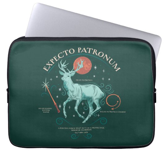 Stag Expecto Patronum Graphic Laptopschutzhülle (Vorderseite)