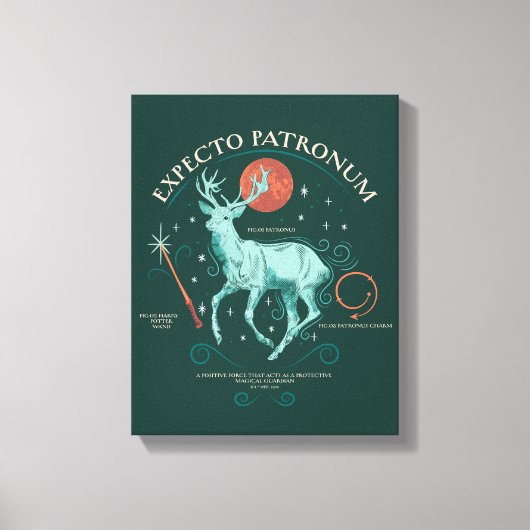 Stag Expecto Patronum Graphic Leinwanddruck (Vorderseite)