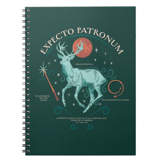 Stag Expecto Patronum Graphic Notizblock (Vorderseite)