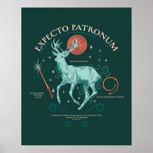 Stag Expecto Patronum Graphic Poster (Vorne)