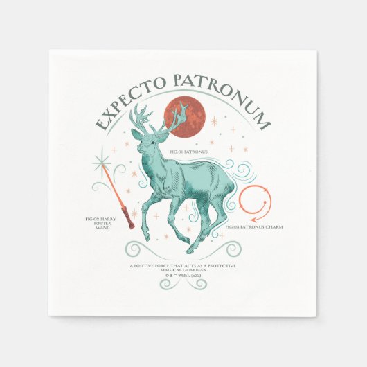 Stag Expecto Patronum Graphic Serviette (Vorderseite)