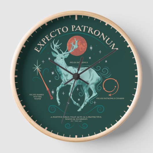 Stag Expecto Patronum Graphic Uhr (Vorderseite)