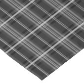 Stag Head auf Schwarz/Weiß Kariert Tischdecke (Schrägansicht)