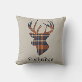 Stag Head Scottish Tartan Pattern Personalisiert Kissen