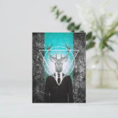 Stag im Anzug Postkarte (Stehend Vorderseite)