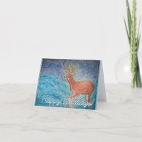 Stag im Sturm Weihnachten