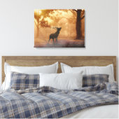 Stag im Wald Leinwanddruck (Insitu (Schlafzimmer))