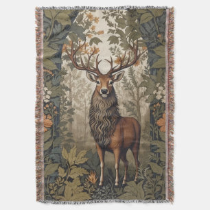 Stag im Wald William Morris Inspiriert Decke