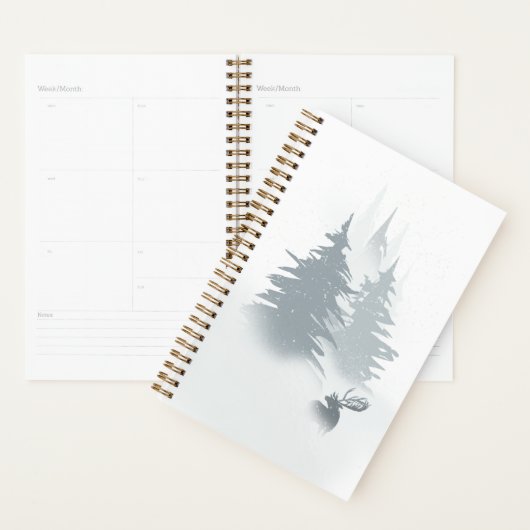 Stag in einem Schneewald Planer (Anzeige)