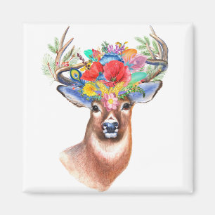 Stag in Farben Magnet