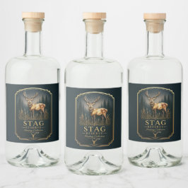 STAG – JAGDKOLLEKTION  ALKOHOLFLASCHENETIKETT