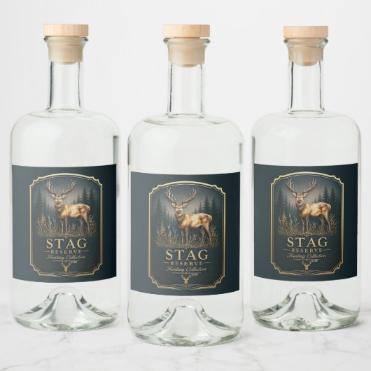 STAG – JAGDKOLLEKTION  ALKOHOLFLASCHENETIKETT (Flaschen)
