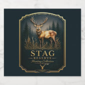 STAG – JAGDKOLLEKTION  ALKOHOLFLASCHENETIKETT (Einzelnes Label)