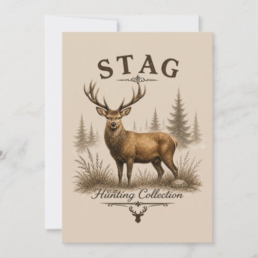STAG – JAGDKOLLEKTION  EINLADUNG (Vorderseite)