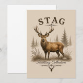STAG – JAGDKOLLEKTION  EINLADUNG (Vorne/Hinten)
