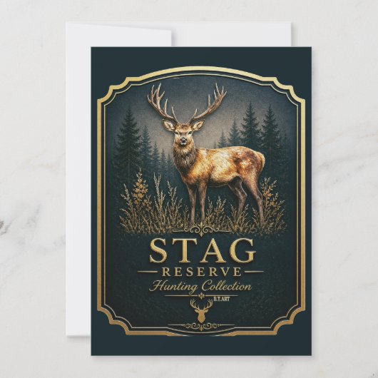 STAG – JAGDKOLLEKTION  EINLADUNG (Vorderseite)