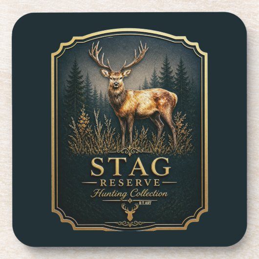 STAG – JAGDKOLLEKTION  GETRÄNKEUNTERSETZER (Vorderseite)