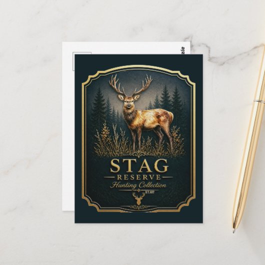 STAG – JAGDKOLLEKTION  POSTKARTE (Vorderseite/Rückseite Beispiel)