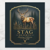 STAG – JAGDKOLLEKTION  WEINETIKETT (Einzelnes Label)