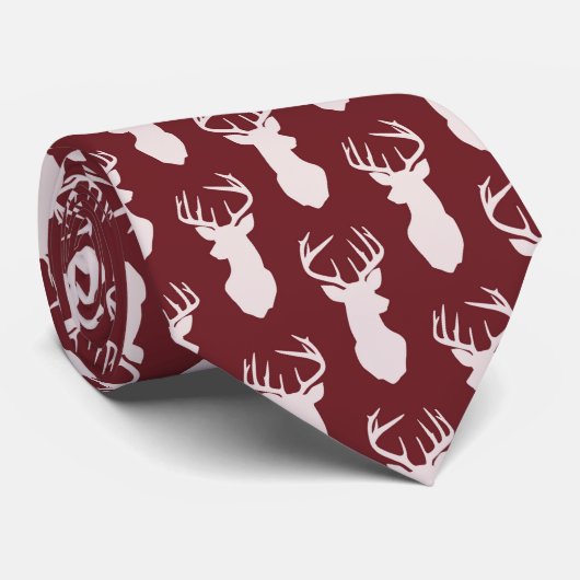 Stag-Kopf Krawatte (Gerollt)