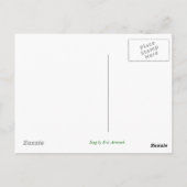 Stag - leere Postkarte (Rückseite)