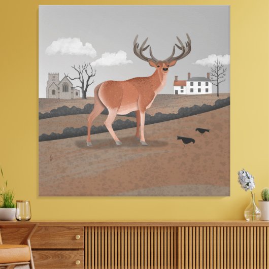Stag Leinwanddruck (Insitu (Wohnzimmer))