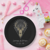 Stag Mandala Personalisiert Wedding Pappteller (Party)