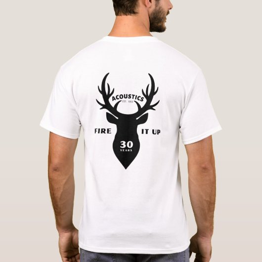 STAG Mens Basic T-Shirt White (Rückseite)