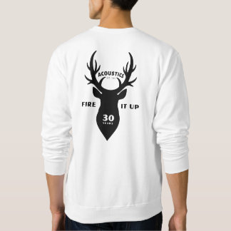 STAG Mens Sweatshirt - Stag + Fire It Up + 30 Year