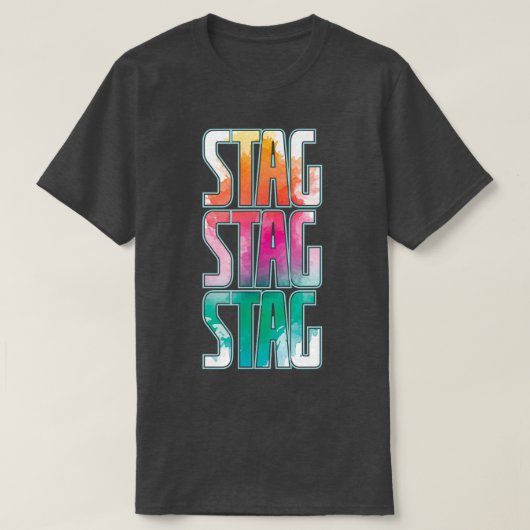 Stag Party Bachelor Fun Sommer T-Shirt (Design vorne)