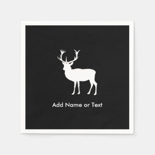 Stag Party - Eleganter Zeichn eines Stags Serviette