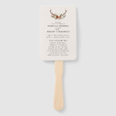 Stag Rost Terracotta floral elegant modern Fächer (Vorderseite)