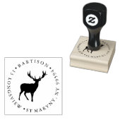 STAG-RUNDE-RÜCKSENDEADRESSE GUMMISTEMPEL (Stempel)