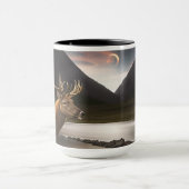 Stag Scottish Highlands, Eclipsing Moon Tasse (Zentrum)