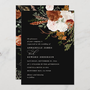 Stag terracotta floral rustikal elegante moderne I Einladung