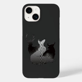 Stag Vixen & Bull Hypnotic Design Case-Mate iPhone 14 Hülle