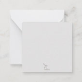 Stag - Waldgeist Mitteilungskarte (Rückseite)