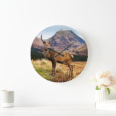 Stag Wall Clock Große Wanduhr (Zuhause)