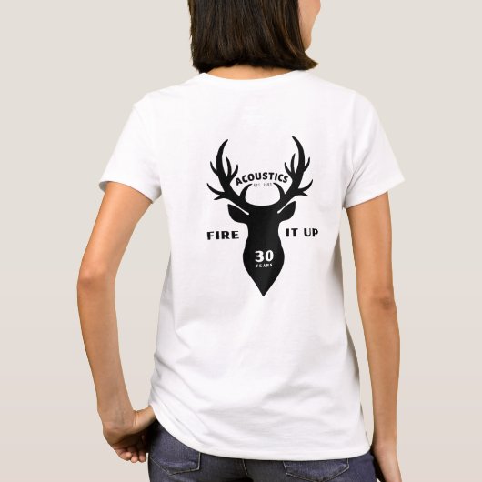 STAG Womens Basic T-Shirt White (Rückseite)