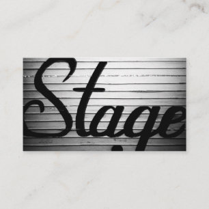 "Stage" Vintage-Schild Visitenkarte