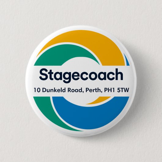 Stagecoach Abzeichen Button (Vorderseite)