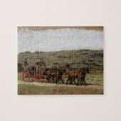 Stagecoach Alter Westen Vintag Puzzle (Horizontal)