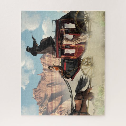 Stagecoach Chase Puzzle (Vertikal)