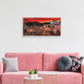 STAGECOACH COWBOYS LEINWANDDRUCK (Insitu (Wohnzimmer))