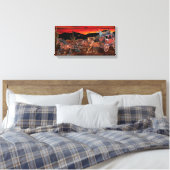 STAGECOACH COWBOYS LEINWANDDRUCK (Insitu (Schlafzimmer))