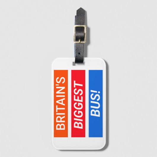 Stagecoach Gepäckmarke Gepäckanhänger (Vorderseite Vertikal)