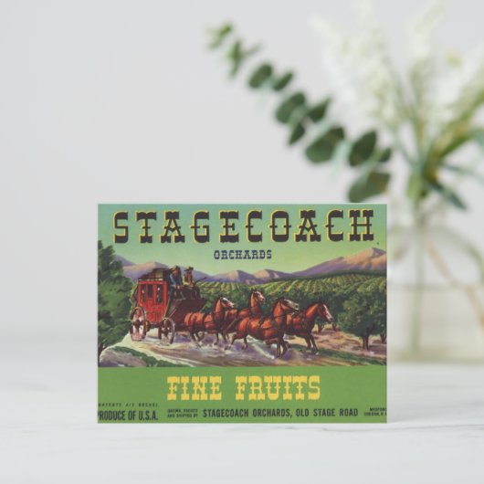 Stagecoach Postkarte (Stehend Vorderseite)